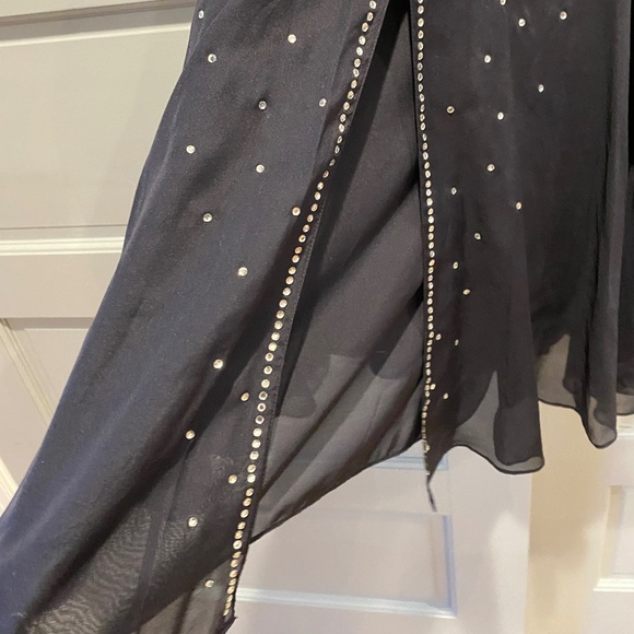 Tory Burch Navy Rhinestone patterned Dress - Picture 5 of 9